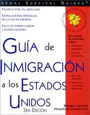 Cover of: Guia de inmigracion a los Estados Unidos by Ramon Carrion, Ramon Carrion