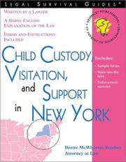 Cover of: Child custody, visitation, and support in New York