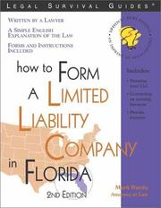 How to form a limited liability company in Florida by Mark Warda
