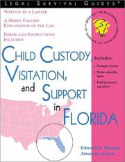 Cover of: Child Custody, Visitation, and Support in Florida (Legal Survival Guides) by Edward Haman, Edward Haman