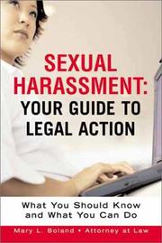 Cover of: Sexual harassment by Mary L. Boland