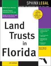 Cover of: Land trusts in Florida by Mark Warda