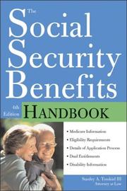 Cover of: The social security benefits handbook by Stanley A. Tomkiel