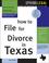Cover of: How to file for divorce in Texas