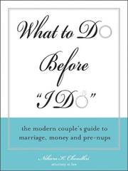 What to Do Before the I Do