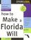 Cover of: How to make a Florida will