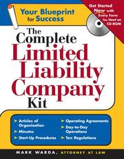 Cover of: The complete limited liability company kit by Mark Warda