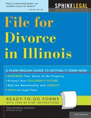 Cover of: File for divorce in Illinois