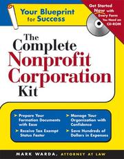 Cover of: The Complete Nonprofit Corporation Kit
