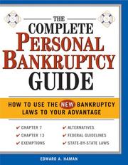 Cover of: Complete Personal Bankruptcy Guide by Edward Haman