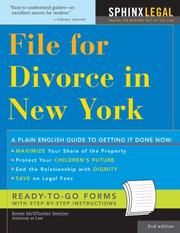 Cover of: File for Divorce in New York, 2E (File for Divorce in New York)