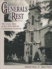 Cover of: Generals at rest | Owen, Richard