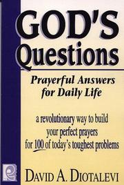 Cover of: God's questions: prayerful answers for daily life