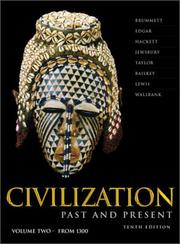 Cover of: Civilization past & present