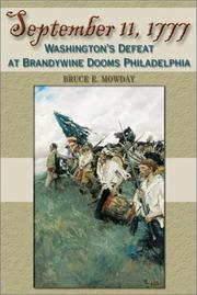 Cover of: September 11, 1777: Washington's defeat at Brandywine dooms Philadelphia