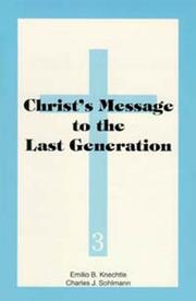 Cover of: Christ's message to the last generation