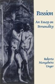 Cover of: Passion | Roberto Mangabeira Unger