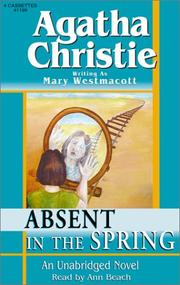 Cover of: Absent in the Spring by Agatha Christie