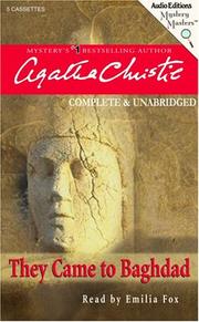 Cover of: They Came to Baghdad (Mystery Masters) by Agatha Christie