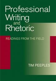 Cover of: Professional writing and rhetoric: readings from the field