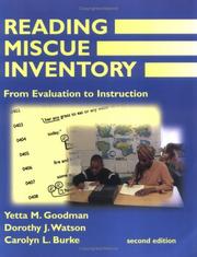 Cover of: Reading Miscue Inventory by Goodman, Yetta M., Dorothy J. Watson, Carolyn L. Burke