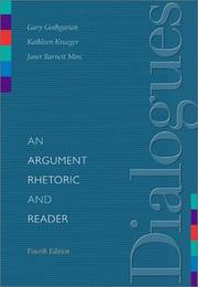 Cover of: Dialogues by [edited by] Gary Goshgarian, Kathleen Krueger, Janet Barnett Minc.