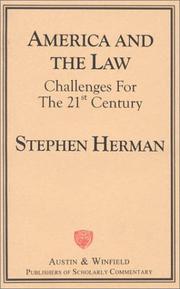 Cover of: America and the law by Stephen Herman