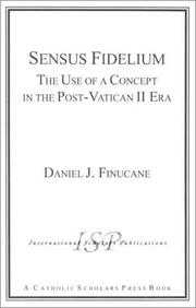 Cover of: Sensus fidelium by Daniel J. Finucane
