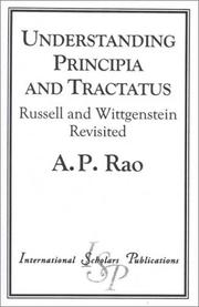 Cover of: Understanding Principia and Tractatus | A.P. Rao