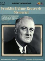 Cover of: Franklin Delano Roosevelt Memorial (Historic Monuments) (Historic Monuments) by Julia Hargrove