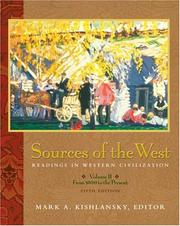 Cover of: Sources of the West: readings in Western civilization