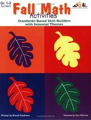 Cover of: Fall Math Activities | Brenda Kaufman
