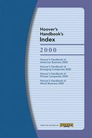 Cover of: Hoover's Handbooks Index 2000