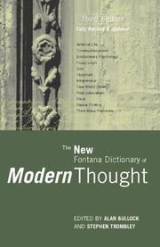 Cover of: The New Fontana dictionary of modern thought