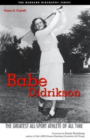 Cover of: Babe Didrikson by Susan E. Cayleff, Susan Cayleff