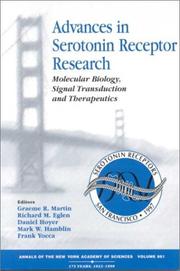 Cover of: Advances in serotonin receptor research | 