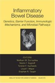 Cover of: Inflammatory Bowel Disease: Genetics, Barrier Function, and Immunological and Microbial Pathways (Annals of the New York Academy of Sciences)