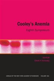 Cover of: Cooley's anemia by Cooley's Anemia Symposium (8th 2005 Lake Buena Vista, Fla.)