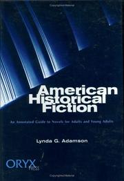 Cover of: American Historical Fiction by Lynda G. Adamson, Lynda G. Adamson