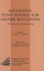 Cover of: Successful Fund Raising For Higher Education by Frank Harold Trevor Rhodes, Frank Harold Trevor Rhodes