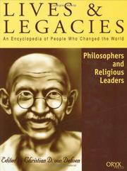 Cover of: Philosophers and Religious Leaders by Christian D. von Dehsen