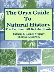 Cover of: The Oryx Guide to Natural History: The Earth and All Its Inhabitants