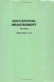 Cover of: Educational Measurement (American Council on Education/Oryx Series on Higher Education) by National Council, Robert L. Linn