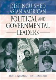 Cover of: Distinguished Asian American political and governmental leaders by Don T. Nakanishi