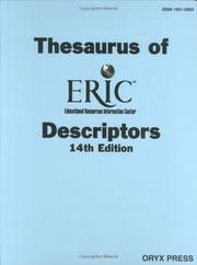 Cover of: Thesaurus of ERIC Descriptors | James E. Houston