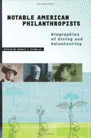 Cover of: Notable American Philanthropists by Robert T. Grimm