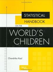 Cover of: Statistical handbook on the world's children