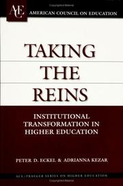 Cover of: Taking the Reins by Peter D. Eckel, Adrianna Kezar