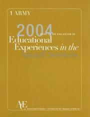 Cover of: The 2004 Guide to the Evaluation of Educational Experiences in the Armed Services | 