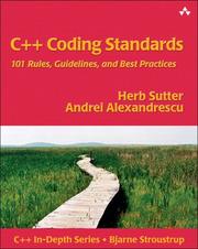 Cover of: C++ coding standards by Herb Sutter